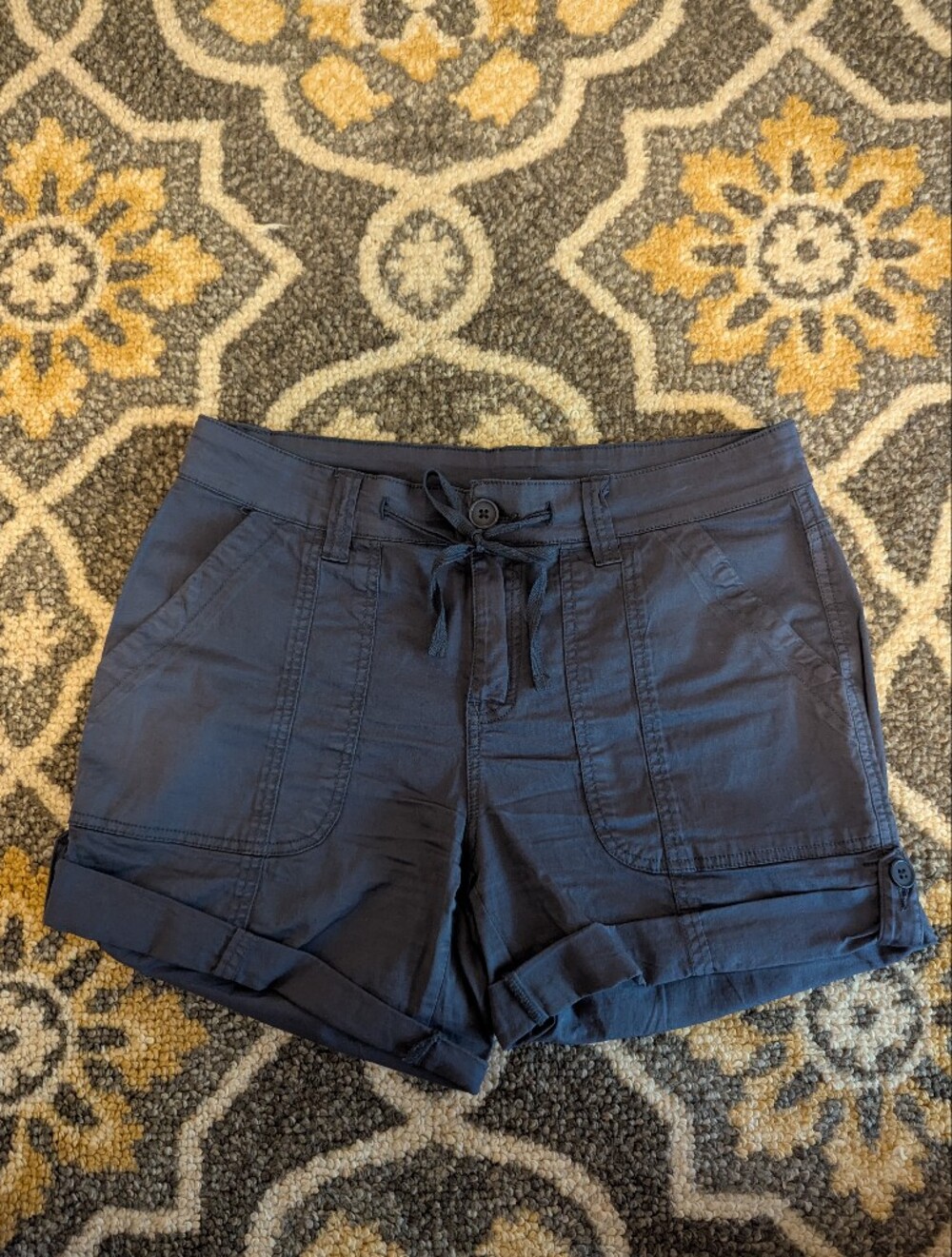 G&L Soft Navy Cargo Shorts